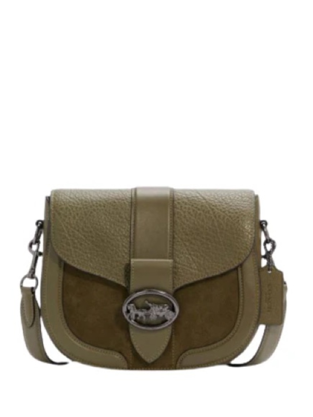 Coach Georgie Saddle Bag in Olive Green